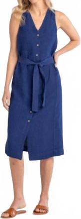 Red Haute Womens V Neck Dress In Navy