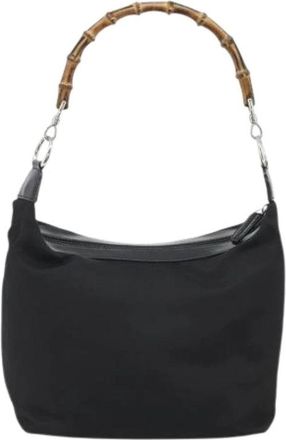 Gucci Pre-owned Vintage Schoudertas - Dames - Vintage Schoudertas - Zwart - ONE Size - Leer - Vintage