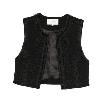 BA&SH Ba&Sh, Vests, female, Black, Size: M Tosca Sleeveless Top