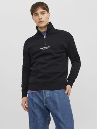 Jack & Jones JORVESTERBRO SWEAT QUARTER ZIP HN NOOS, im Troyer-Look