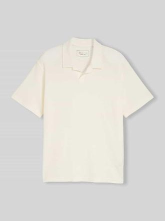 Tom Tailor Denim Relaxed Fit Poloshirt aus Baumwoll-Mix in Offwhite, Gr&ouml;&szlig;e XXL
