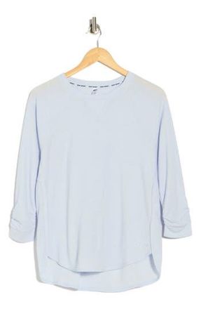 DKNY Slub Waffle High-Low T-Shirt in Frst Blu at Nordstrom Rack, Size X-Small