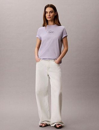 Calvin Klein Camiseta cl&aacute;sica con logo de letras