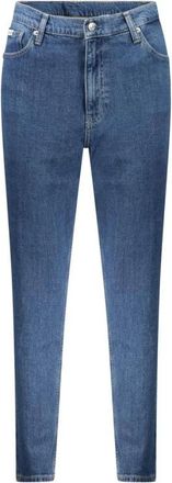 Calvin Klein Straight Leg Jeans Classic 5Pocket - Dames - Slim Fit Jeans - Blauw - W27 L28 - Katoen - Jeans