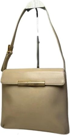 Givenchy Pre-owned Shoulder Bag - Dames - Vintage Schoudertas - Beige - ONE Size - Leer - Vintage