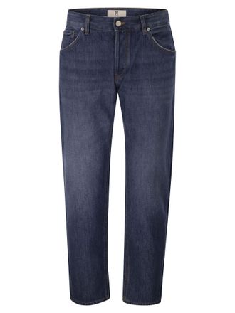 Pantaloni Torino Tailored Denim Jeans In Pure Cotton