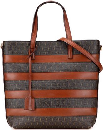 Saint Laurent Brown Pvc Leather Shoulder Bag Tote Bag (Pre-Owned)