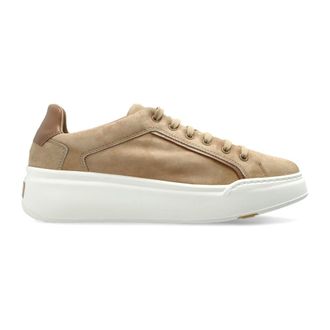Max Mara Sneakers, female, Beige, Size: 7 1/2 US Suede Sneakers