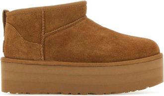 UGG Klassieke Ultra Mini Platform Boot - Dames - Winterlaarzen - Beige - 41 EU - Wol - Schoenen