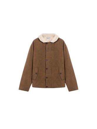 Pence Cesare Nutmeg Cotton Teddy Jacket