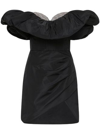 Rebecca Vallance Homecoming minidress - women - Recycled Polyester/Polyester - 8 - Black