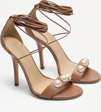 Russell & Bromley RISLEY Pearl Embellished Heeled Sandal