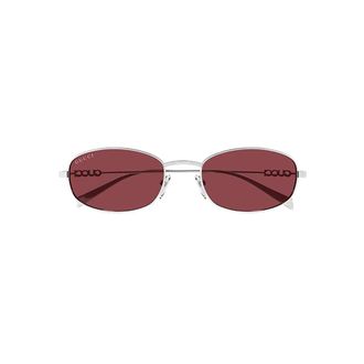 Gucci Gg1940S Zonnebril - Dames - Accessoires - Grijs - Maat: 54 MM Nylon
