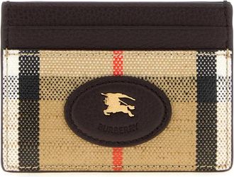 Burberry Bedrukte Canvas Kaarthouder - Dames - Portefeuilles - Veelkleurig - ONE Size - Katoen - Accessoires