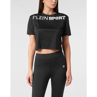 Plein Sport T-Shirt Round Neck Women in Black at Nordstrom, Size Xx-Large Eu