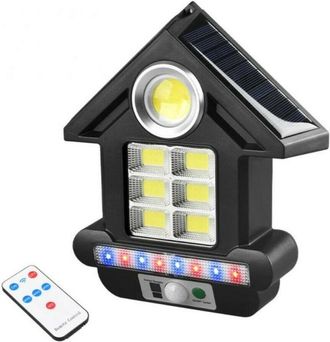 Trade Shop Trade Shop Traesio - Trade Shop - Faro Solare Con Pannello Faretto Sensore Movimento 81led Cob Telecomando Cl-s180