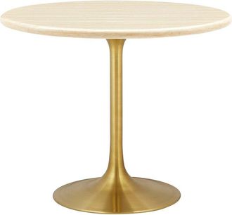 ModWay Lippa 36 Round Artificial Travertine Dining Table