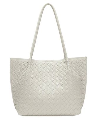 Tiffany & Fred Handwoven Leather Large Tote