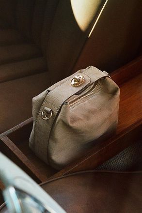 Maeve Faux Leather Croc Structured Bag