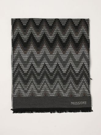 Missoni Sciarpa in pura lana vergine con motivo astratto multicolor