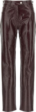 Courrèges Maroon ReEdition Vinyl pants