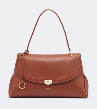 Ferragamo Sofia Large leather shoulder bag