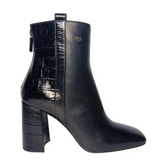 Pollini Heeled Boots, female, Black, Size: 7 1/2 US stivali e stivaletti Nappa