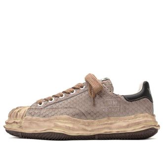 Miharayasuhiro Blakey OG Sole Distressed Leather Low Brown A10FW713-BROWN