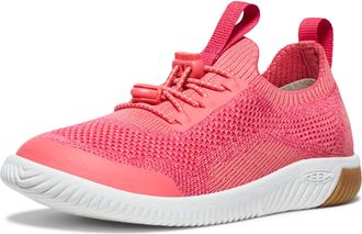 Keen Unisex-Child KNX Knit Lace Sneakers, Dubarry/Star White, 12