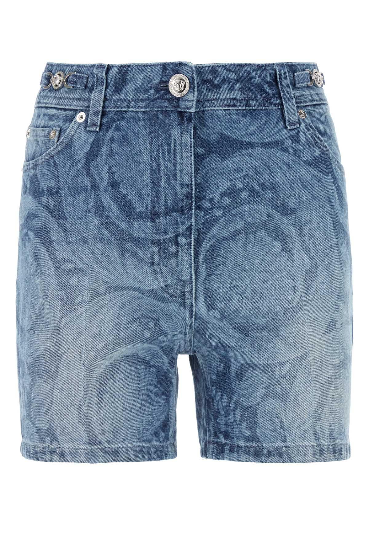 【送料&関税込】Versace Slim Fit Denim Shorts Versace Short Pants − Sale: up to −72% | Stylight