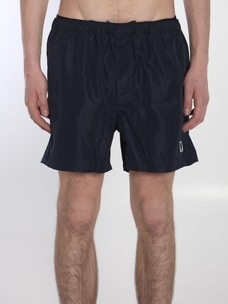 Valentino Garavani Mens Swim Trunks - Navy Nylon - Size EU 50 (Mens)