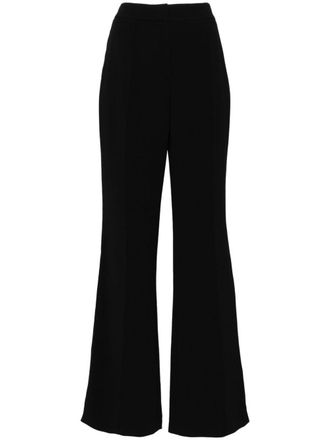 Elie Saab topstitch crepe trousers - Black