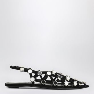 The Attico Black Grid ballerina