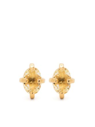 Wouters & Hendrix Les Eternelles citrine earrings - Goud