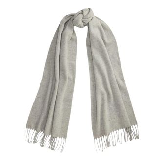 Ralph Lauren WL Cashm Wov Sjaal - Dames - Accessoires - Grijs - Maat: ONE Size Wol