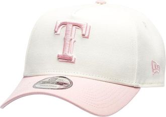 New Era Womens Texas Rangers Rangers 9FORTY A-Frame Cap - Adult Chrome/Pink Rouge