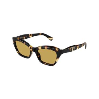 Valentino Cat-eye Sunglasses - female - Valentino - Sunglasses - Brown - 52 MM - Accessories