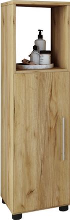 ebuy24 Vcm Wood Midischrank Armario De Ba&ntilde;o Con Compartimento Abierto Y Puerta Giratoria Dimensiones Al. 93 X An. 31 X T. 30 Cm Midischrank - Flandu (miey Oa
