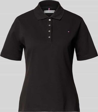Tommy Hilfiger Regular Fit Poloshirts aus Baumwoll-Mix in BLACK, Gr&ouml;&szlig;e XL