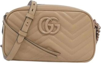 Gucci Pre-owned Cross Body Bags, female, Beige, Size: ONE SIZE Pre-owned Vintage Cross Body Bag
