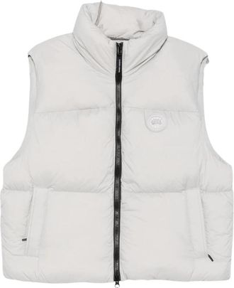 Canada Goose Fallon Puffer Vest - Dames - Bodywarmers - Grijs - M - Leer - Jassen