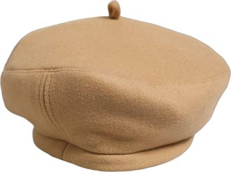 Dolce & Gabbana HAT10005 Wool-Cashmere Blend Beret - Beige