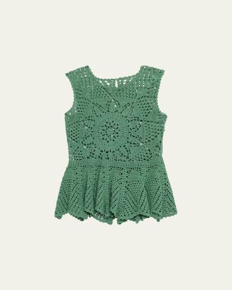 Ulla Johnson Cora Sleeveless Crochet Top