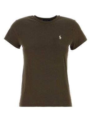 Polo Ralph Lauren Olive Green Cotton T Shirt