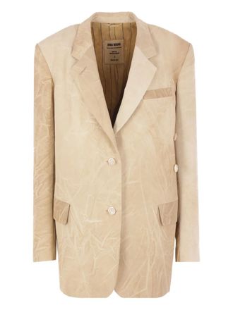 Uma Wang single-breasted blazer - Neutrals