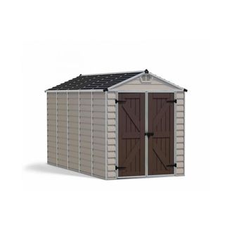 Palram Skylight Shed 6 x 12 Tan 2 Box - L378.6 x W185.4 x H217 cm in Beige