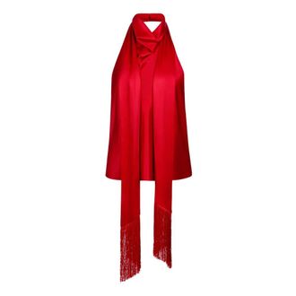 Nina Ricci Red Halterneck Satin