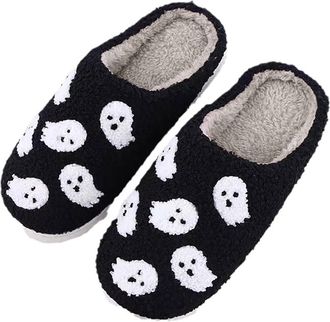 Generic Cocila Slippers for Womens Mens Halloween Pumpkin Womens Fluffy Memory Foam Slippers Winter Soft Plush Comfy Warm Spooky Christmas Christmas Pumpkin H