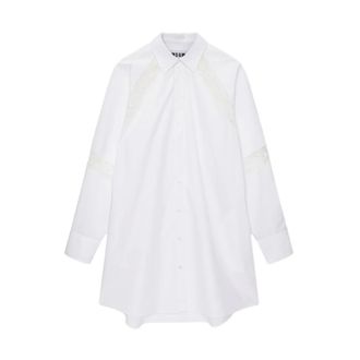 Msgm Shirt Dresses, female, White, Size: XS Shirt Dress