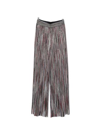 Missoni Womens Striped Wide-Leg Trousers